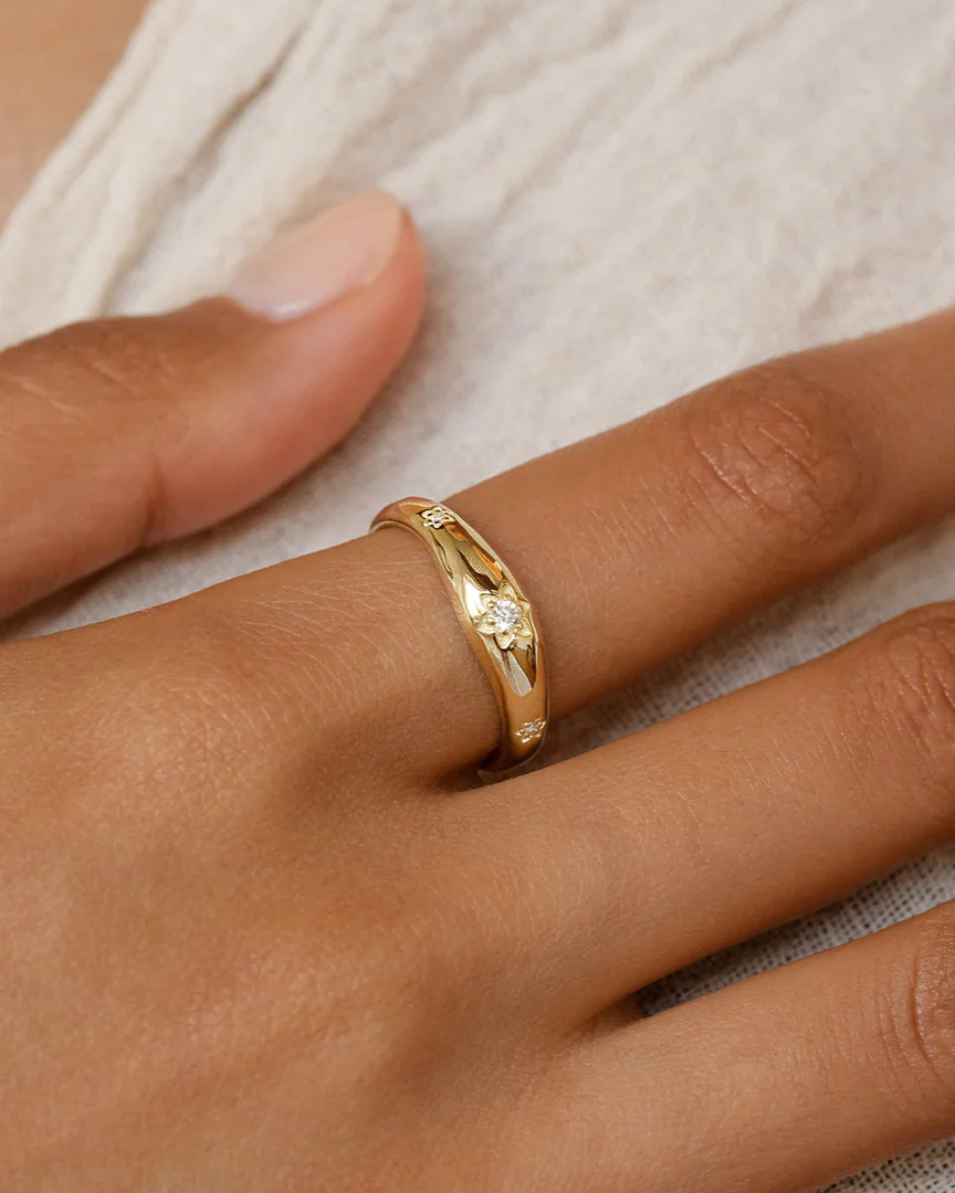 Gold Vermeil Align Your Soul Ring