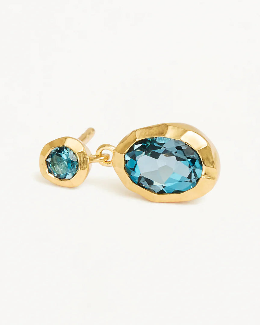 Gold Jewel Topaz Earrings