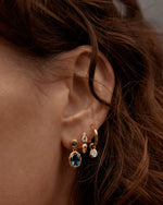 Load image into Gallery viewer, Gold Jewel Topaz Earrings
